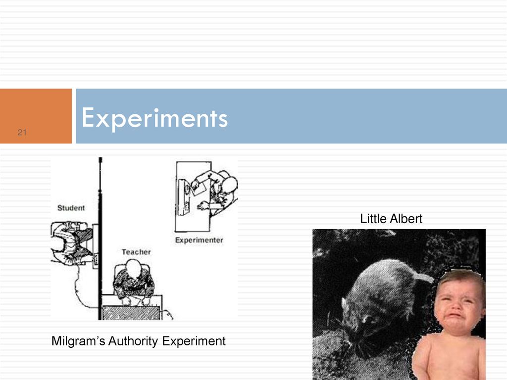 little albert experiment similar experiments