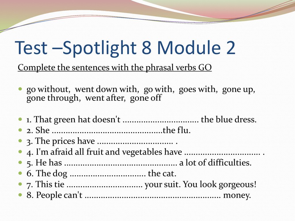 Spotlight 6 module 8d презентация