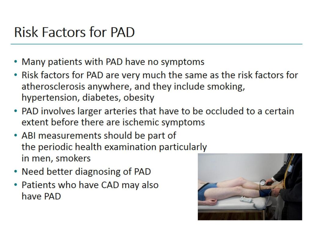 Risk Factors for PAD