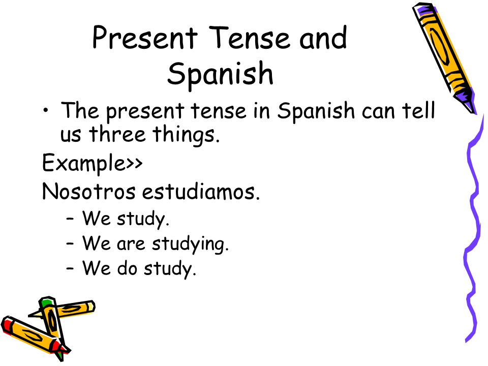 Present Tense and Spanish