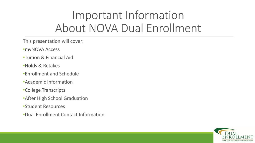 Welcome To NOVA Dual Enrollment Ppt Download welcome-to-nova-dual-enrollment-ppt-download