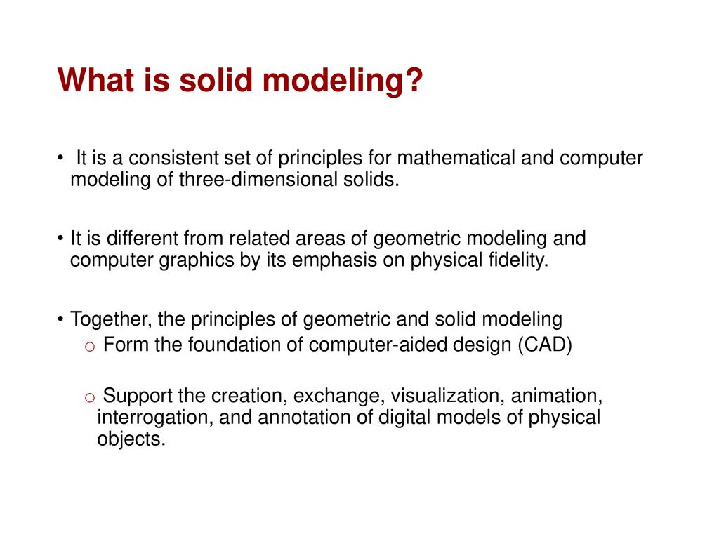 Lecture 27 solid modeling ppt download