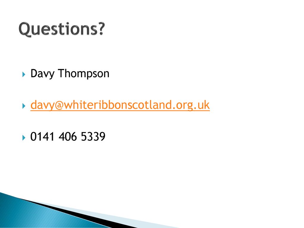 Questions Davy Thompson