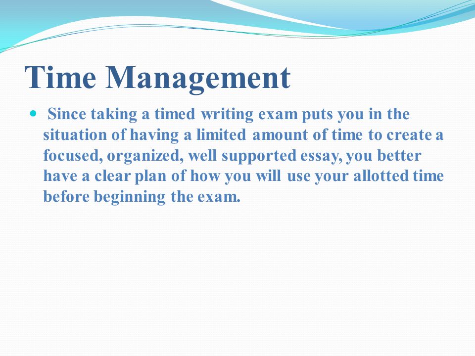 time management essay