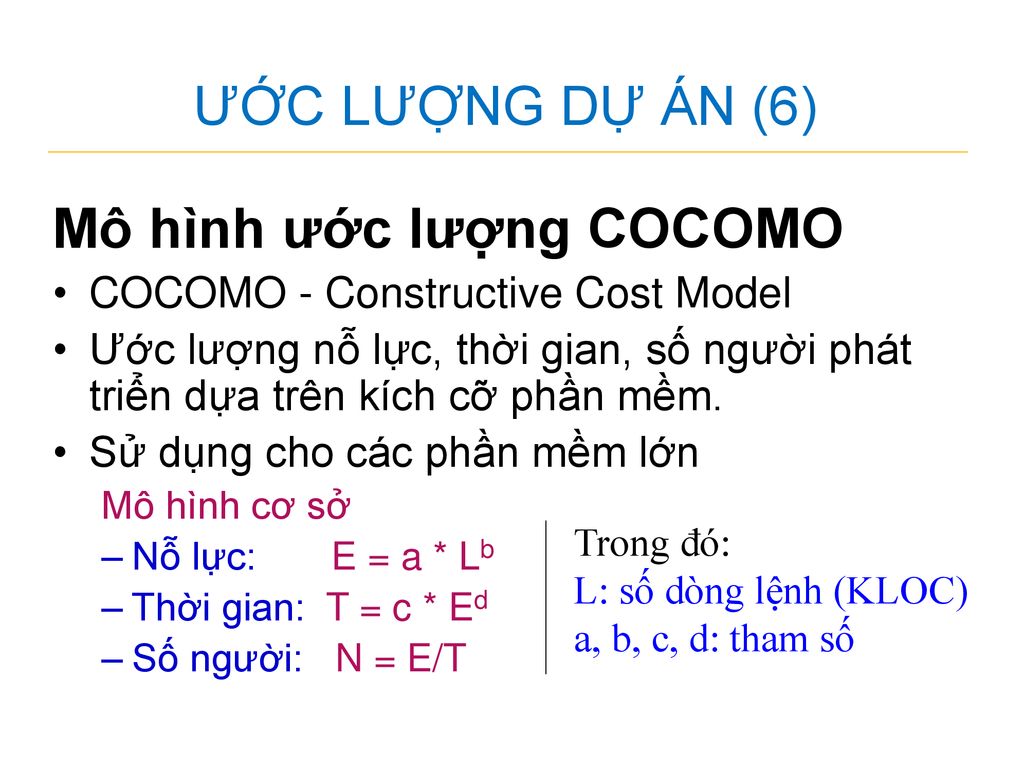 Mô hình ước lượng COCOMO