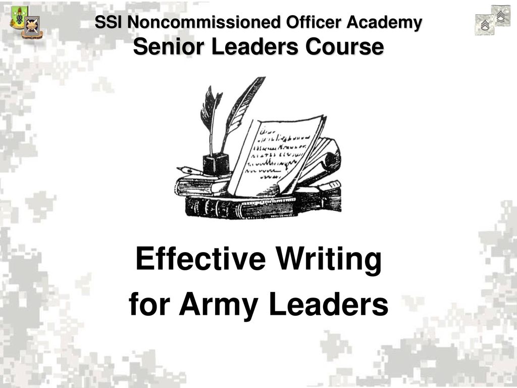 Effective Writing for Army Leaders