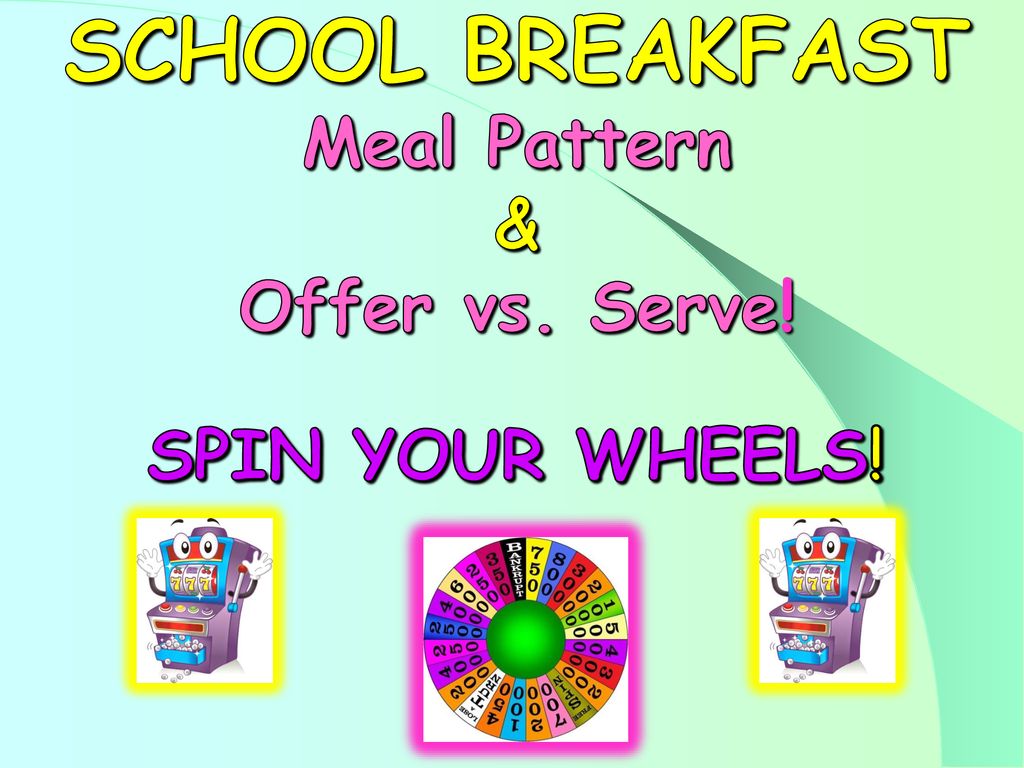 SCHOOL BREAKFAST Meal Pattern & Offer vs. Serve! - ppt download