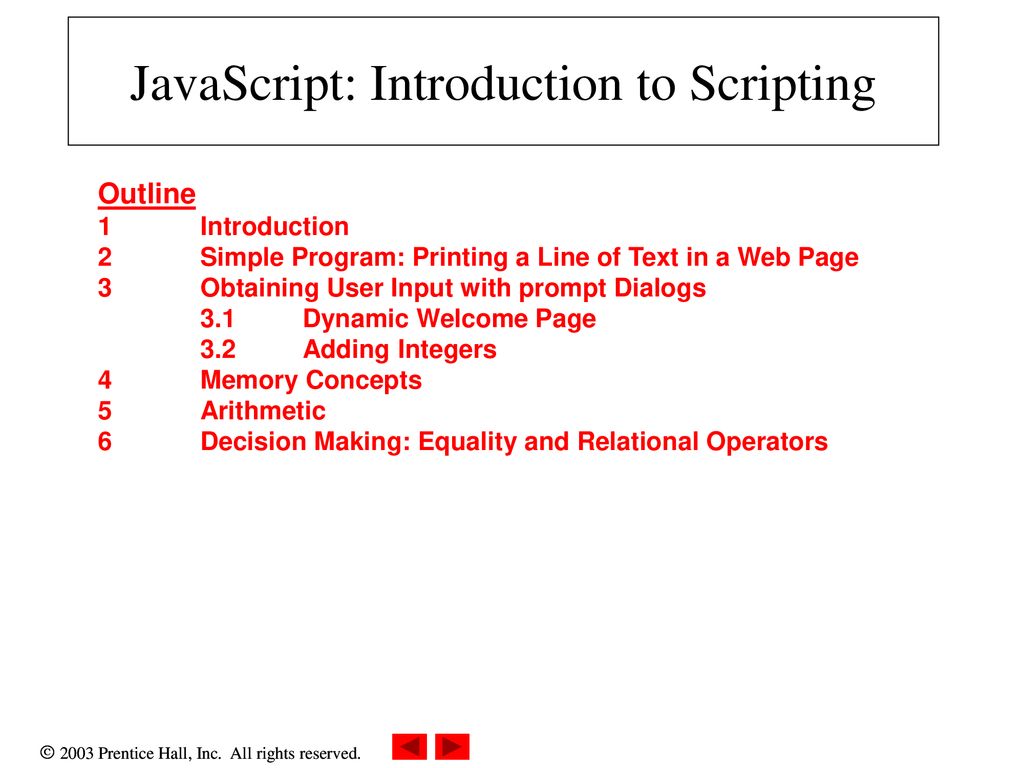 Javascript introduction to scripting ppt download