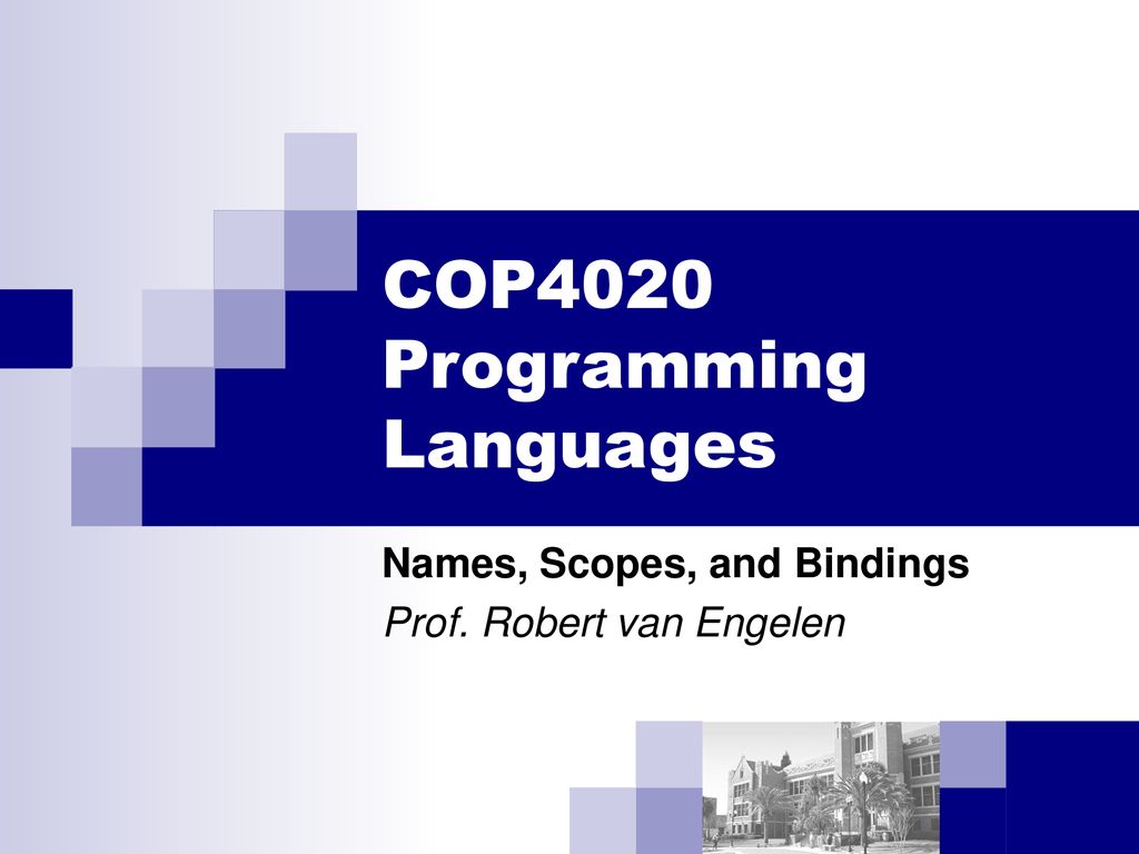 COP4020 Programming Languages - ppt download