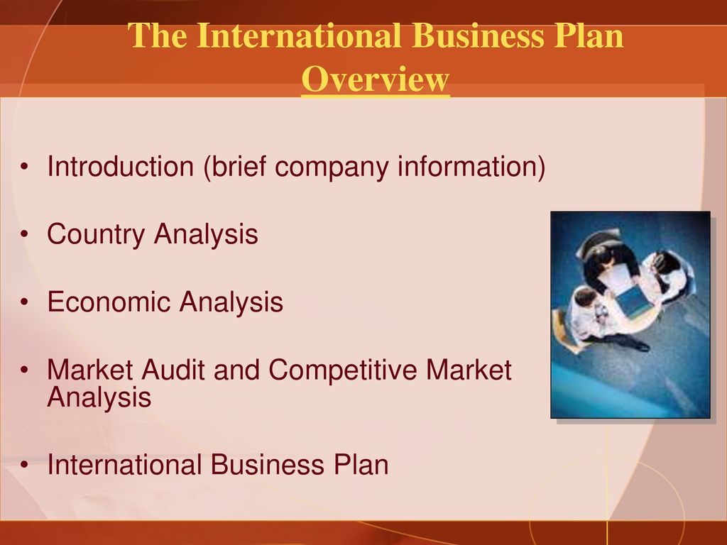 international business plan slideshare