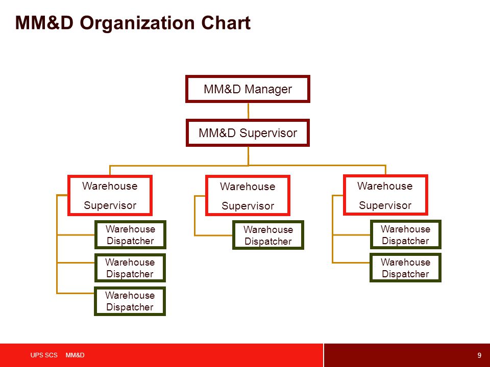 Ups Organizational Chart