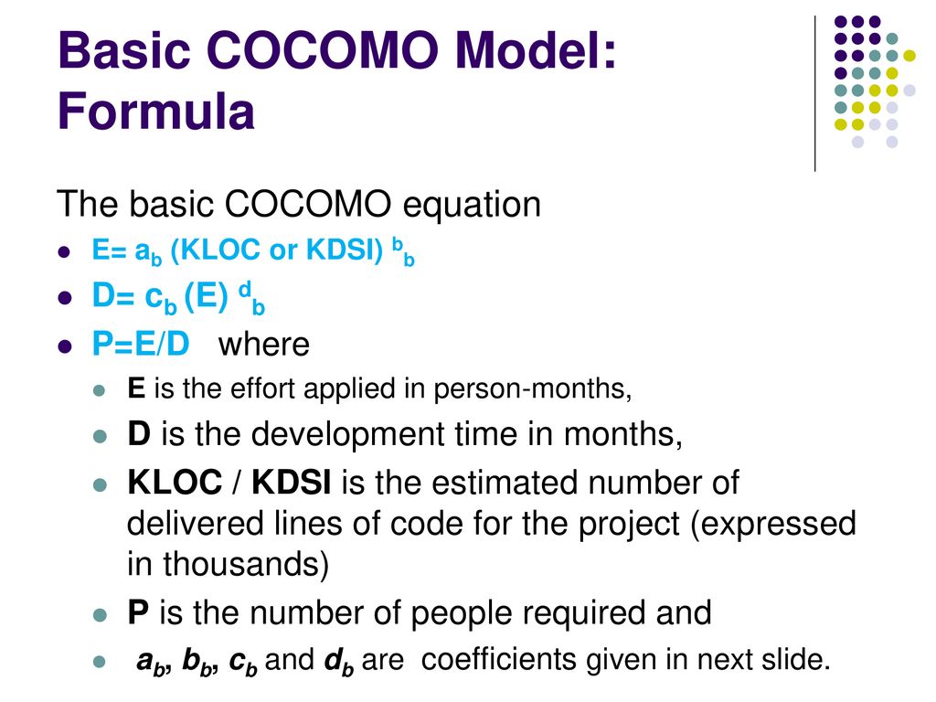 COCOMO Model Basic. - ppt download