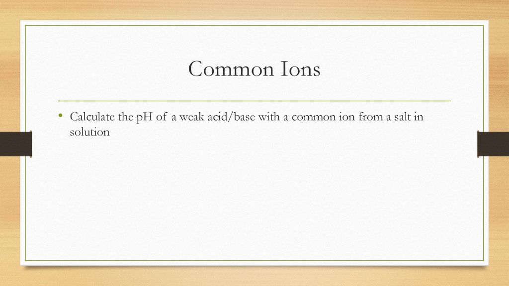 Types of acid base equilibrium problems ppt download