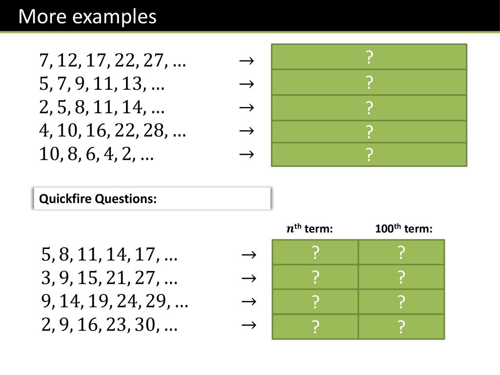 Year 7 Sequences Dr J Frost Ppt Download