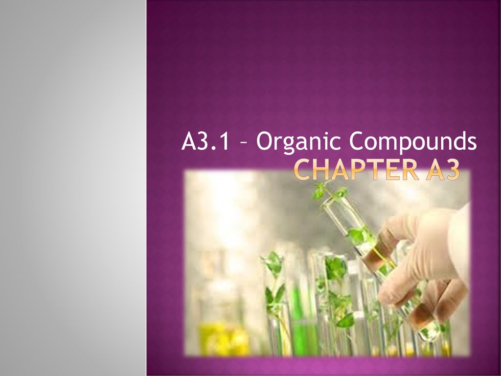 Chapter 3 Organic Chemistry. - Ppt Download