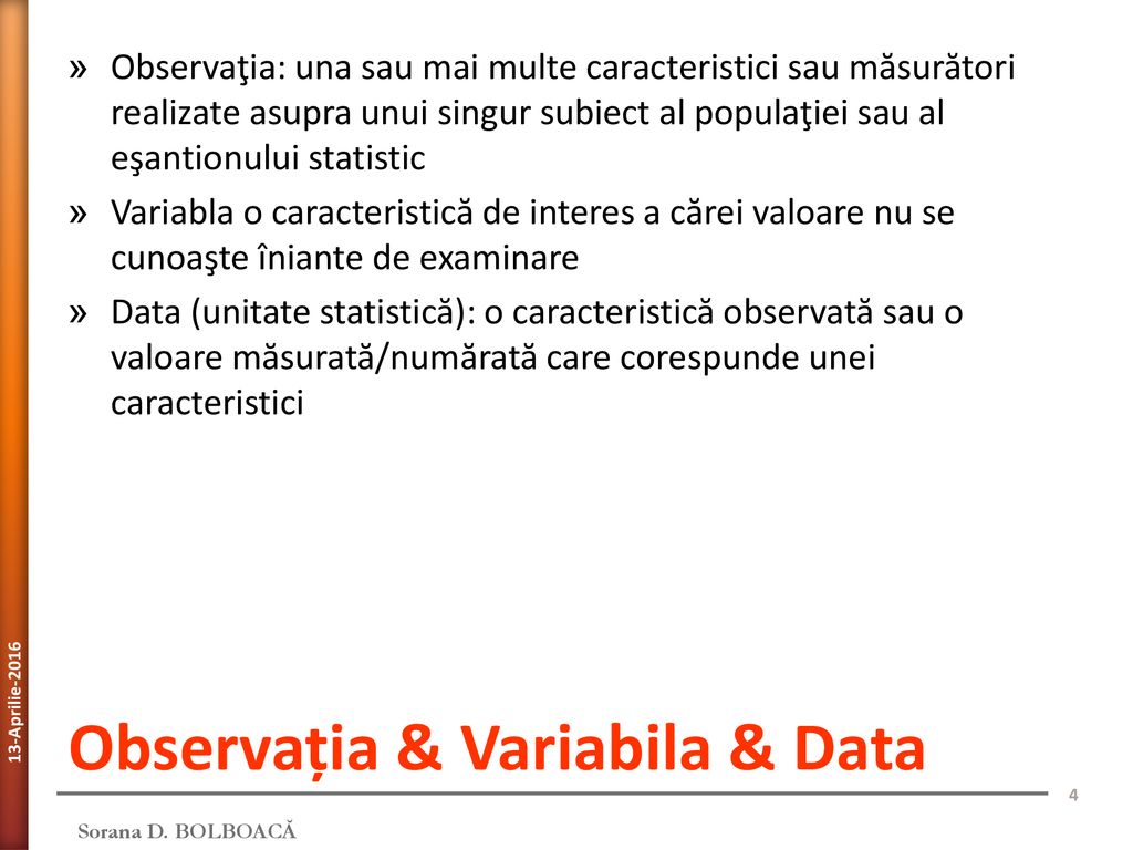 Date & VARIABILE SERII STATISTICE - ppt download