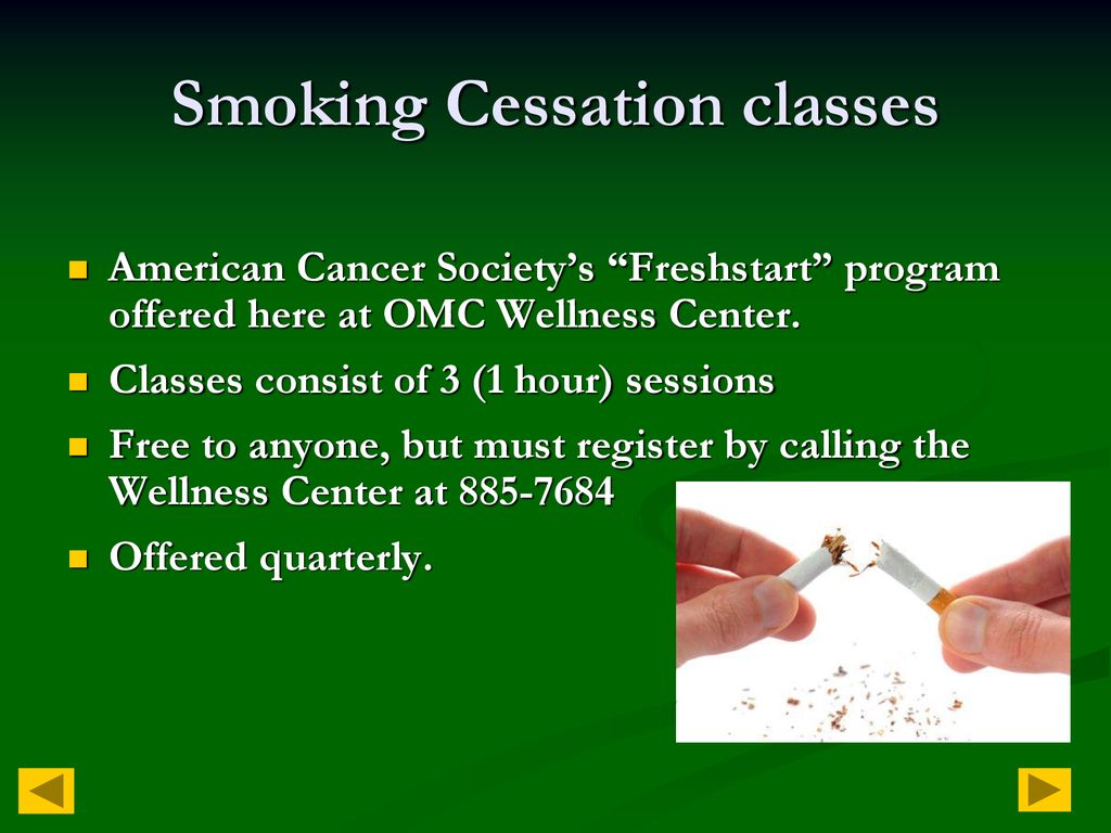 Smoking Cessation classes