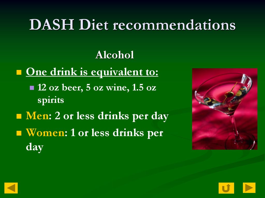 DASH Diet recommendations