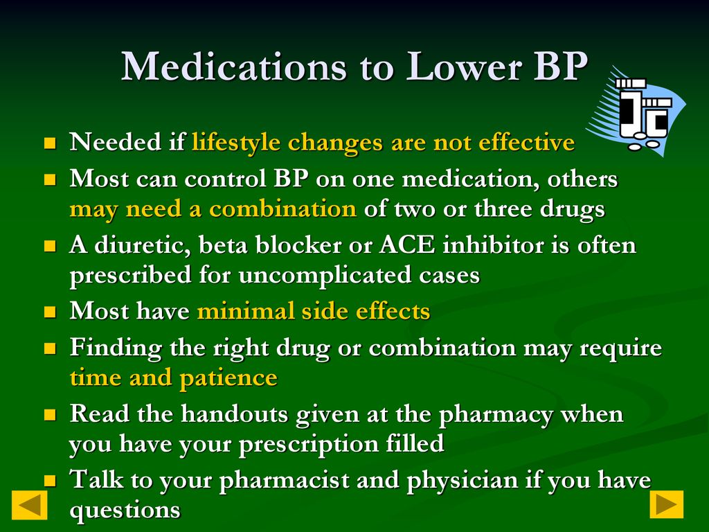 Medications to Lower BP