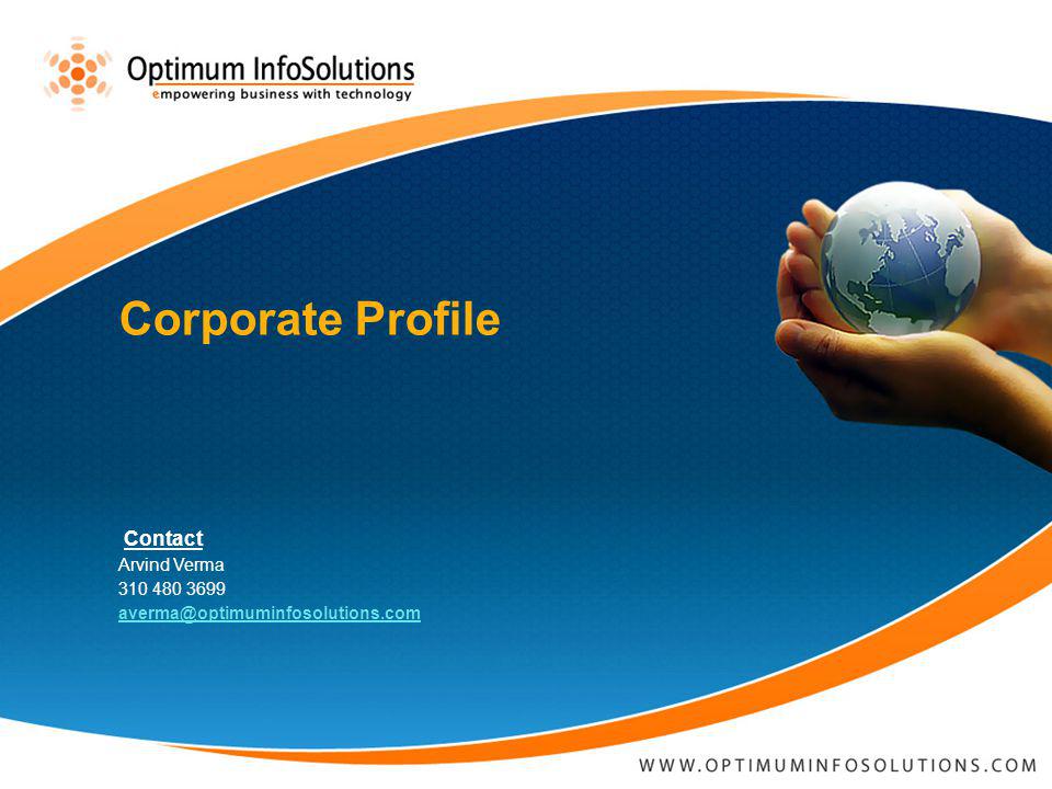 Corporate Profile Contact Arvind Verma
