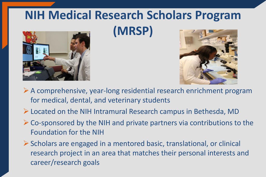NIH Medical Research Scholars Program (MRSP)
