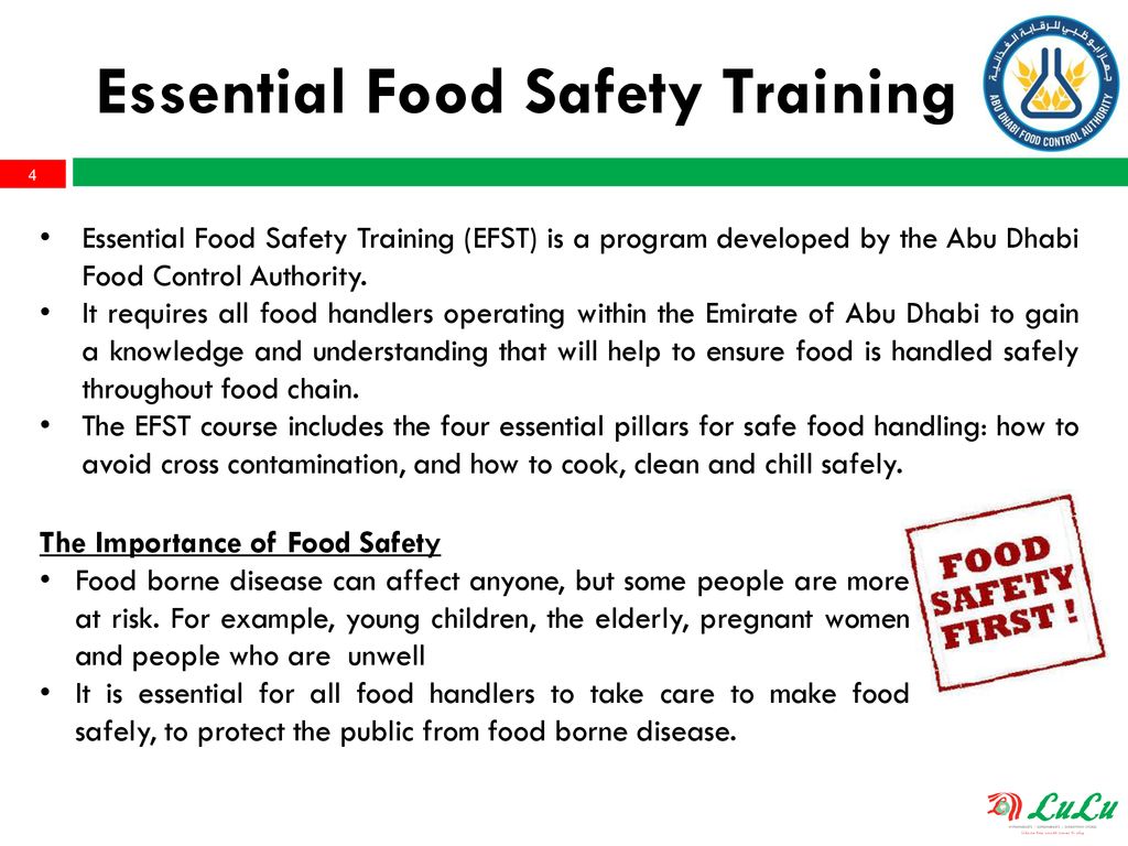ESSENTIAL FOOD SAFETY TRAINING - ppt download
