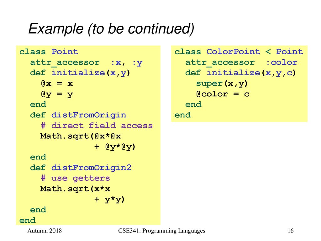 Cse341 Programming Languages Lecture 20 Arrays And Such Blocks