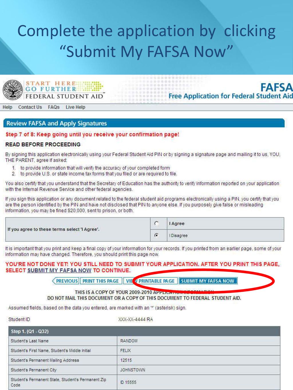 Financial Aid for College ppt download