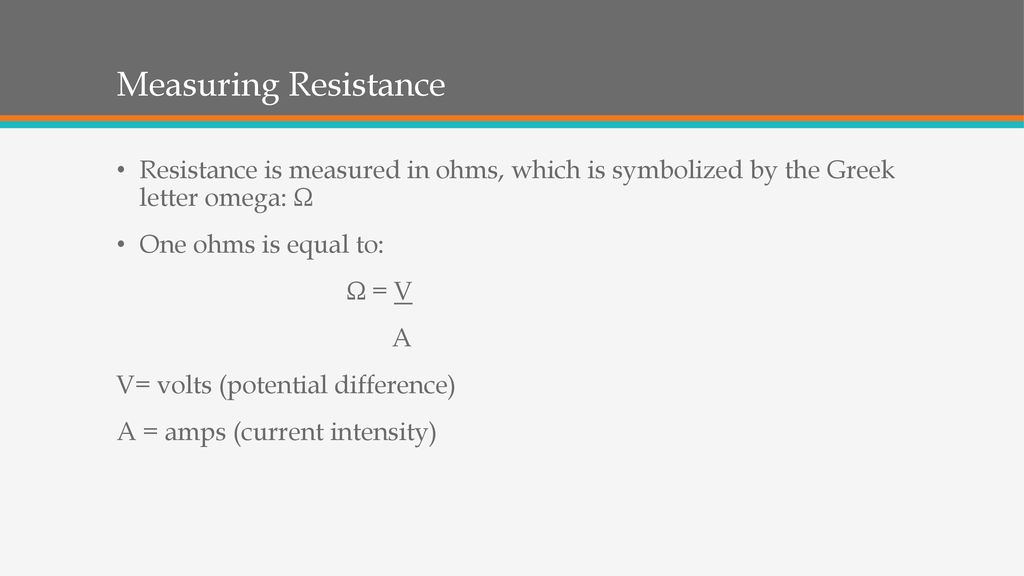 Resistance and Conductance ppt download