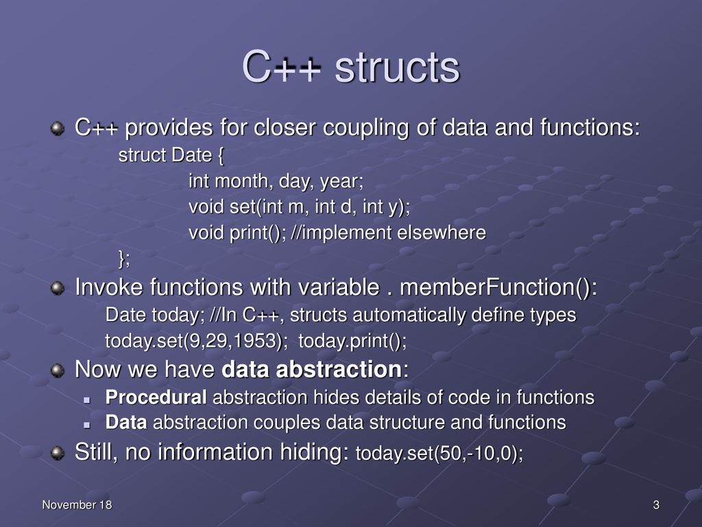 Classes In C C Originally Called C With Classes Ppt Download
