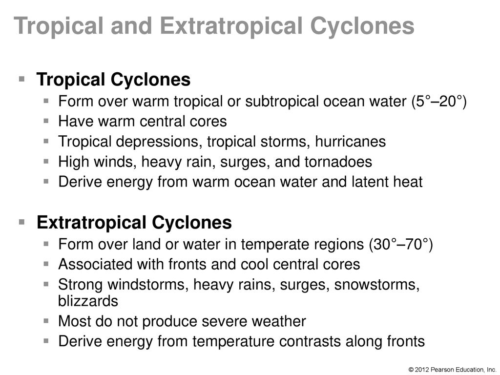 Hurricanes and extratropical cyclones ppt download