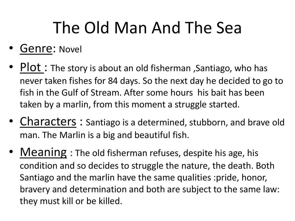 hemingway the old man and the sea summary