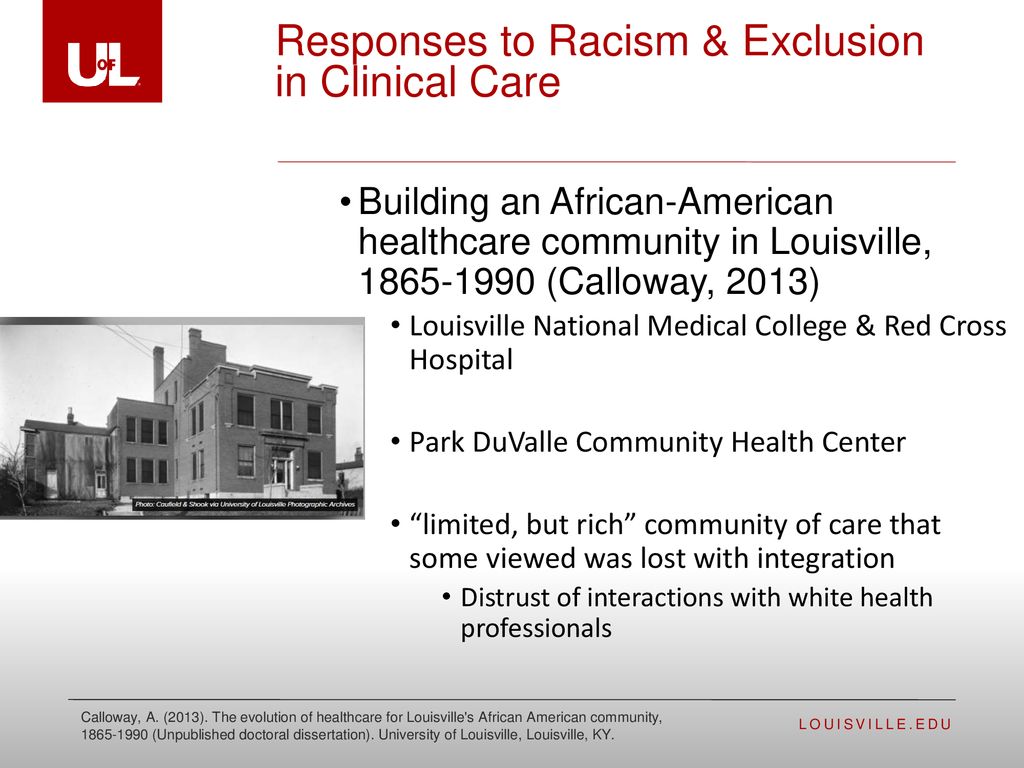 Responses to Racism & Exclusion in Clinical Care