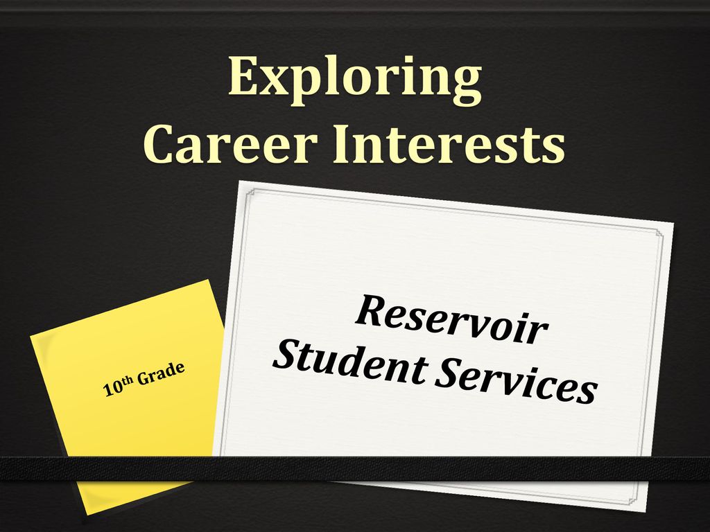 Exploring career interests ppt download
