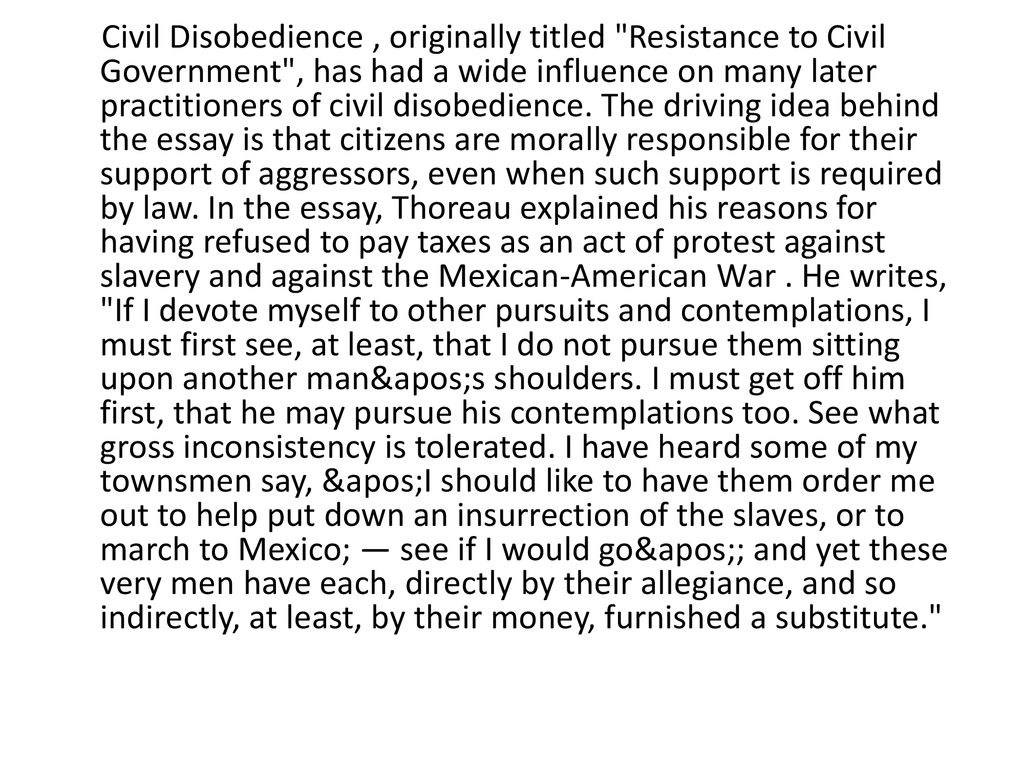 Реферат: Civil Disobedience Vs Lawbreaking Essay Research Paper