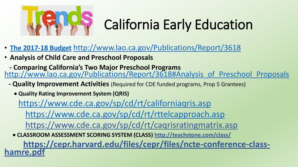 Essential Elements To California’s Early Learning System - Ppt Download