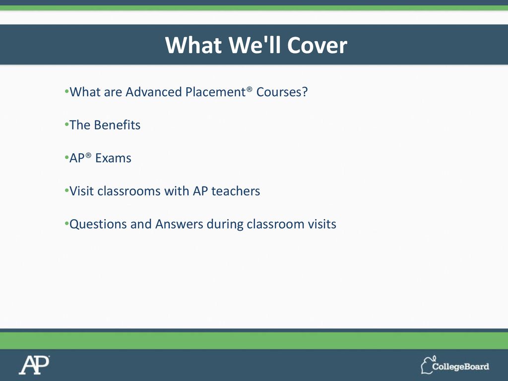 An Introduction to the Advanced Placement Program® - ppt download
