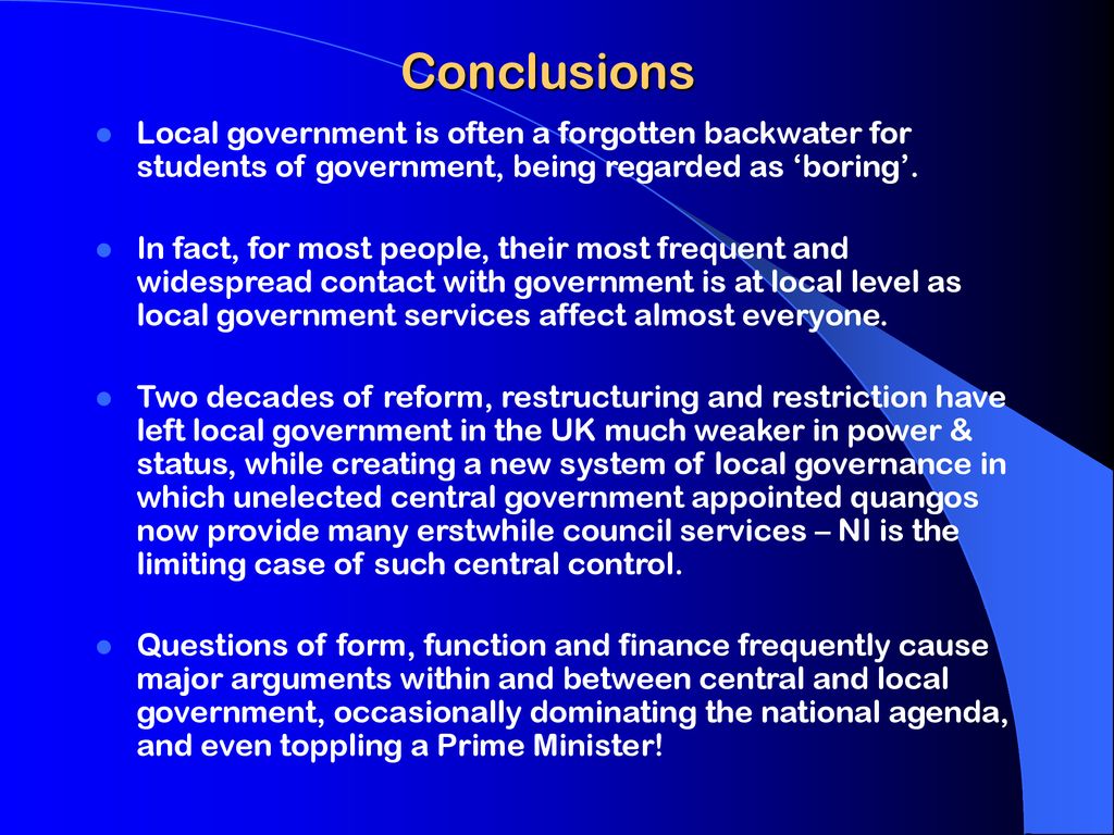Local Government and Local Governance - ppt download