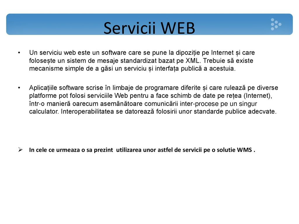 Servicii WEB
