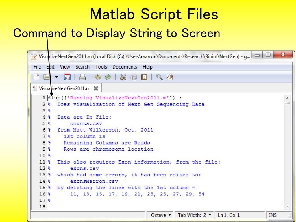 Matlab file