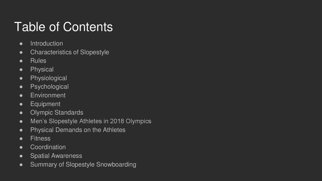 Snowboard Slopestyle Ppt Download