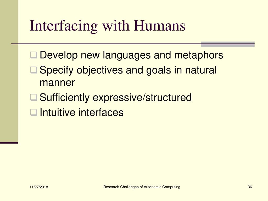 Interfacing with Humans