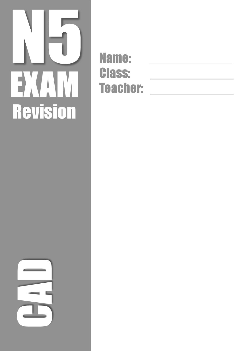 N5 CAD EXAM Revision Name: Class: ppt download