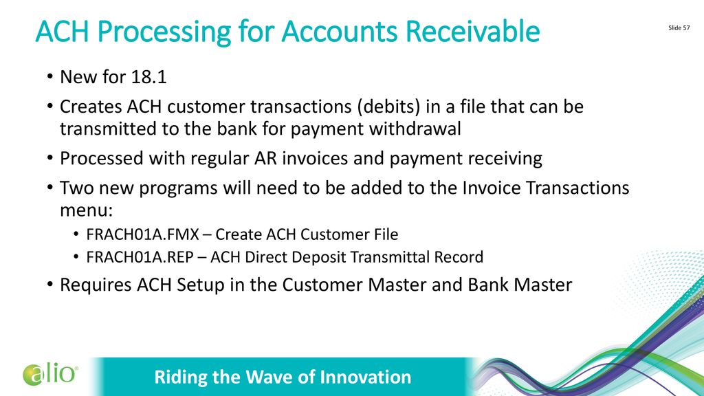ACH Processing for Accounts Receivable