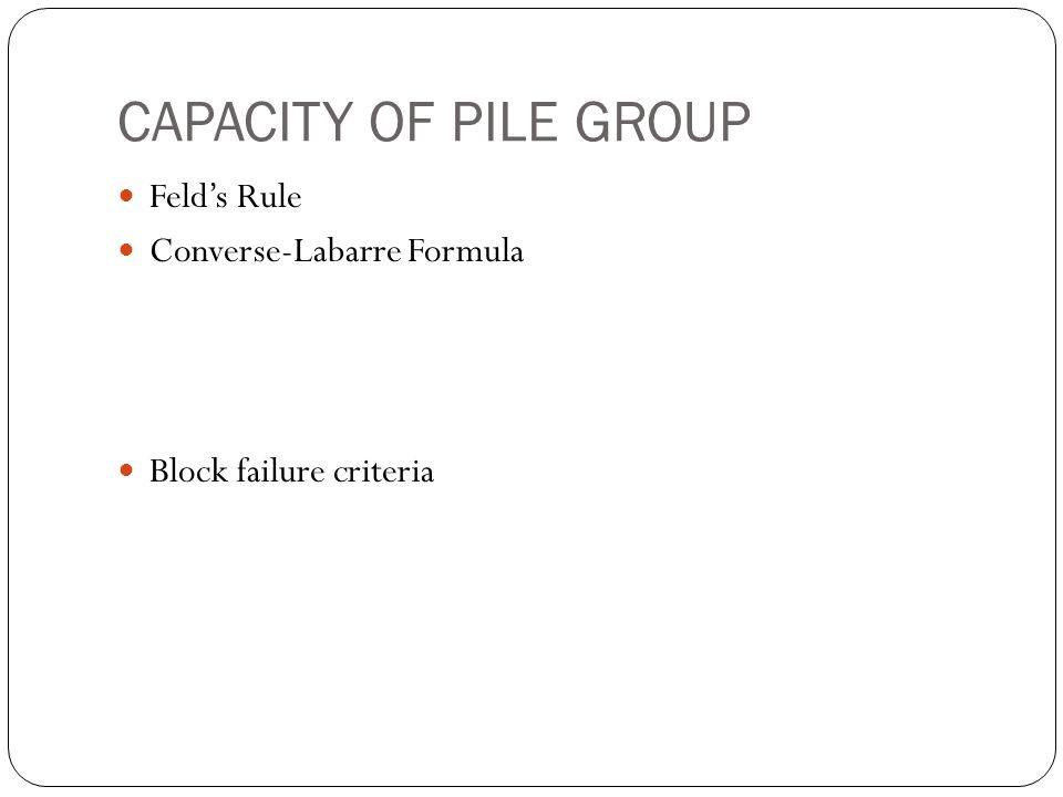 Pile foundations. - ppt video online download