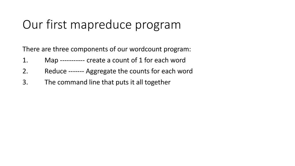 Wordcount csce 587 spring ppt download