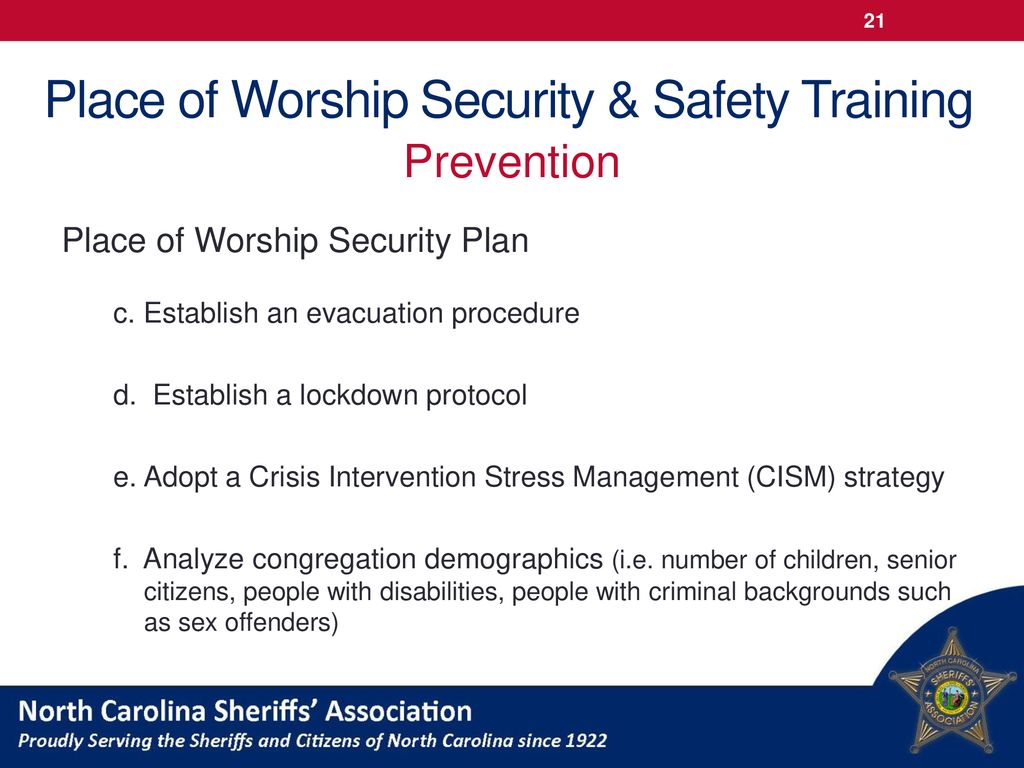 Place Of Worship Security & Safety Training - Ppt Download