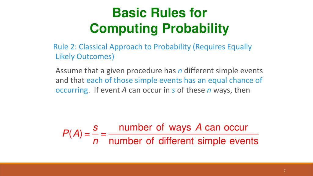 Chapter 4 Probability. - ppt download