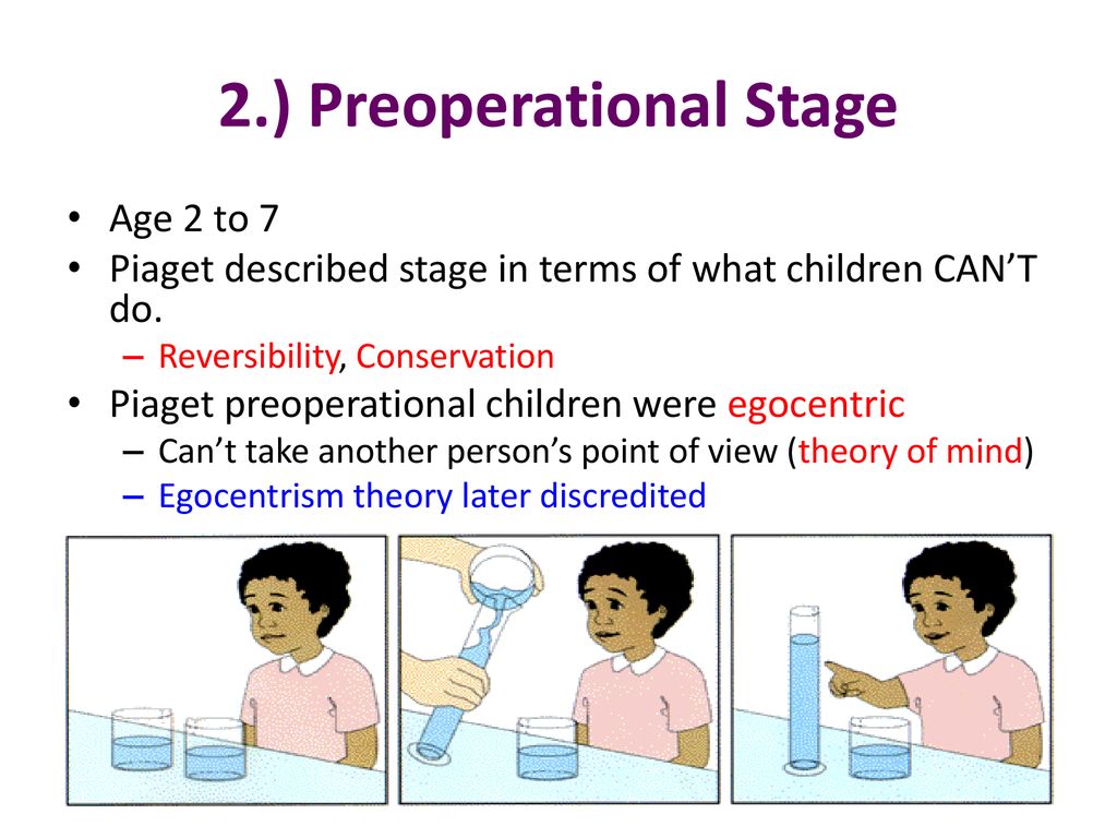 piaget preoperational stage experiments