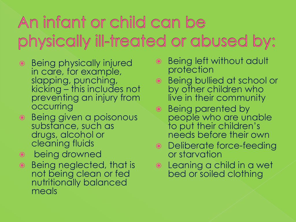 How can children be ill treated or abused ppt download